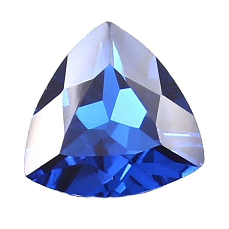 Saphir bleu naturel en lot de 1 pierre taillée 10 mm pour bricolage bijoux