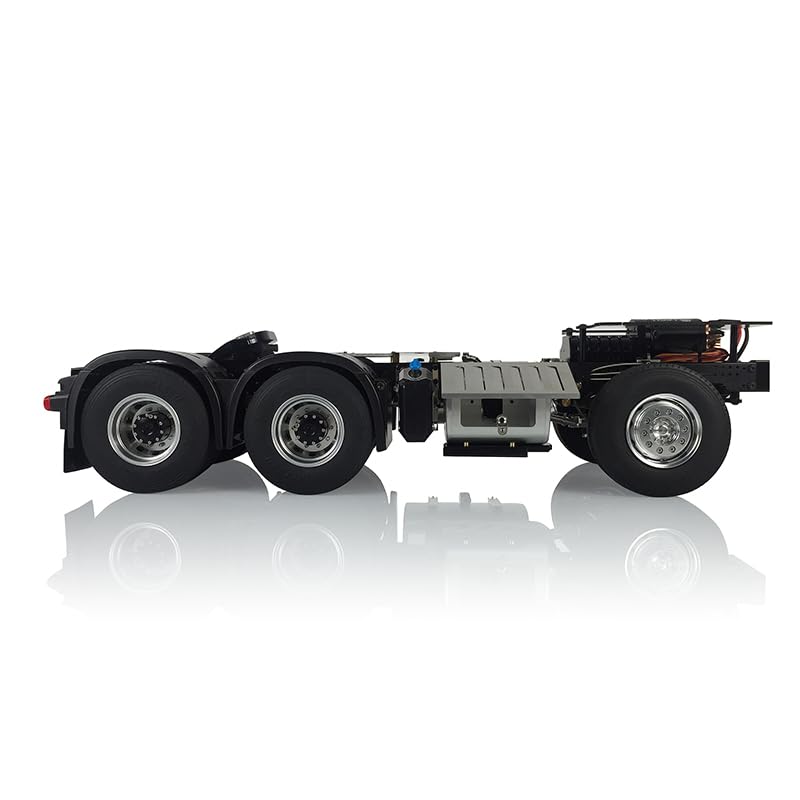 LESU 1/14 RC Tractor Camión-6X6 Chasis Metal 3363 1851 Techo Alto Tractor Camión Modelo para Tamiyay