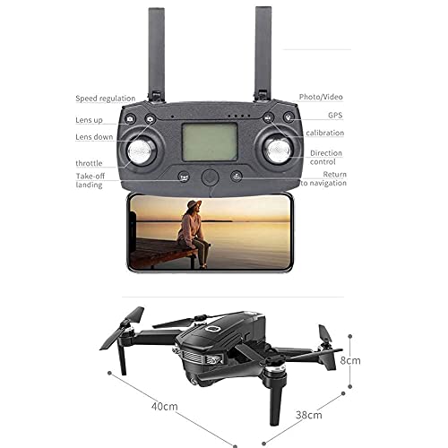YYAI-HHJU GPS-Drohne, GPS 5G WiFi-Übertragung FPV-GPS-Drohne, Mit 4K Hd-Kamera, Mit GPS-Rückkehr Nach Hause, Follow Me… – Bild 7