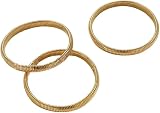 KBRPEY Pulsera Espiral Elástica Acero Inoxidable 316l Chapado Oro 18k Brazalete Apilable Mujer Joyería Elegante (Oro)