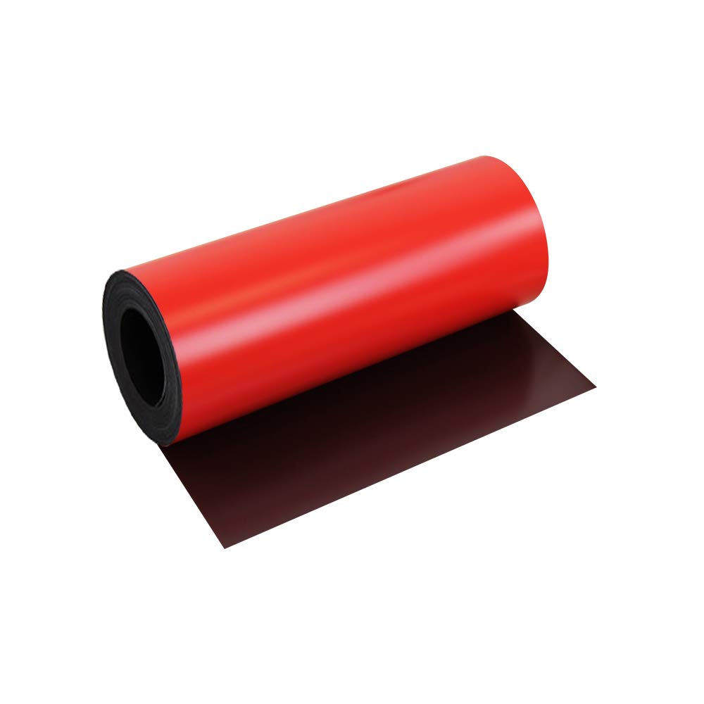 MagFlex® Flexible Matt Red Magnetic Sheet for Creating Magnetic Pictures, Artwork, Signs or Displays - 300mm Wide - 1m Length