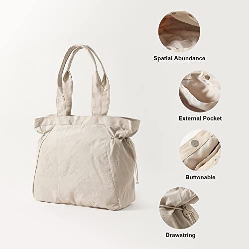 Image of VAKAER Tote Bag for Women, 18L Side Cinch Shopper Bag, Large Hobo Bag, Lightweight Shoulder Bags for Work, Workout, Travel