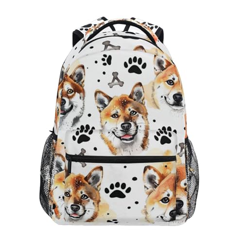 Cartable scolaire léger et ergonomique 29x40cm avec imprimé canin rigolo