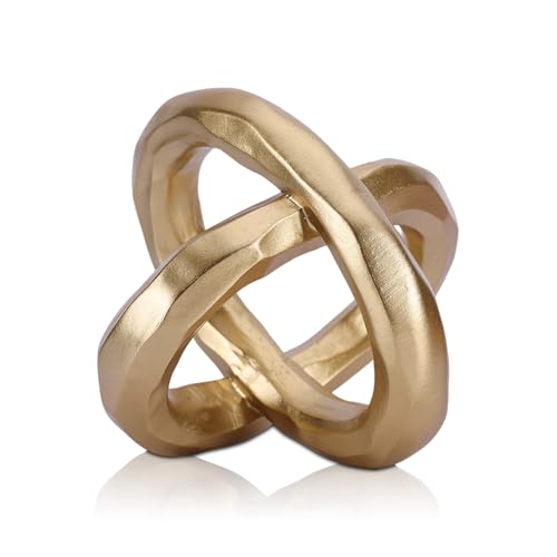 Nudo Infinito Dorado Decorativo Moderno para Mesa