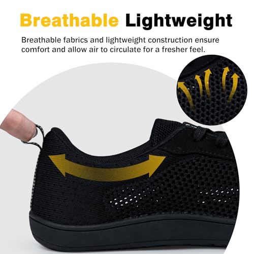 Wide Toe Box Shoes for Men, Barefoot Minimalist Shoes, Zero Drop Casual Breathable Soft Sneakers3
