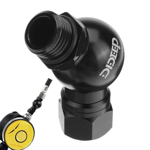Adaptador giratorio de manguera deportiva de buceo, conector de manguera regulador de segunda etapa de buceo, giratorio, conecta la manguera de presión, dispositivo de buceo submarino para plantación