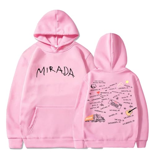 DIULEILAOMOU Ivan Cornejo Hoodie Mirada Tour 2025 Merch Long Sleeve Streetwear Women Men Hooded Sweatshirts (Medium Pink)