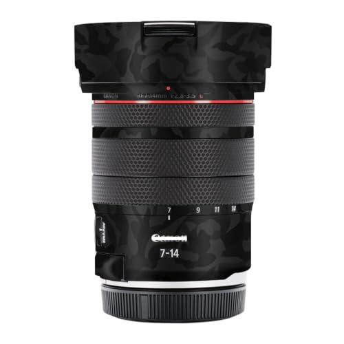 Mebont �J�����A�N�Z�T���[ Canon RF7-14mm F2.8-3.5L FISHEYE STM�Ή� �����Y�ɓK������ی쑕���X�e�b�J�[�ŁA�ώC�����A�ϖ��Ր�������������Y�X�L���ی�t�B�����A����(Camo Shadow)
