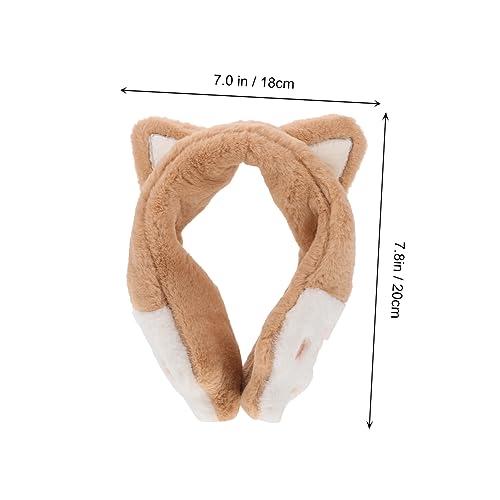 2pcs Cute Cat Ear Earmuffs Plush Winter Ear Warmers for Boys and Girls Unisex Headband Muffs Thick Soft for Outdoor Use2