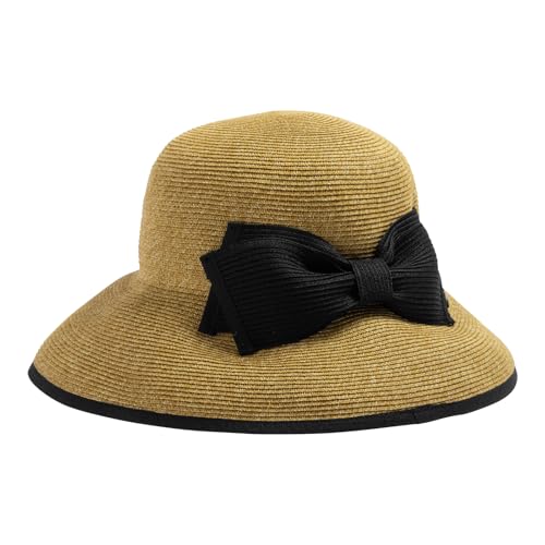 Loo&c Women’s Wide Brim Straw Hat, Large Sizes, UV Protection,