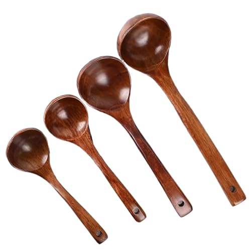 Schöpfkelle Holzkelle for Kochen, Löffel, Suppenkelle,...