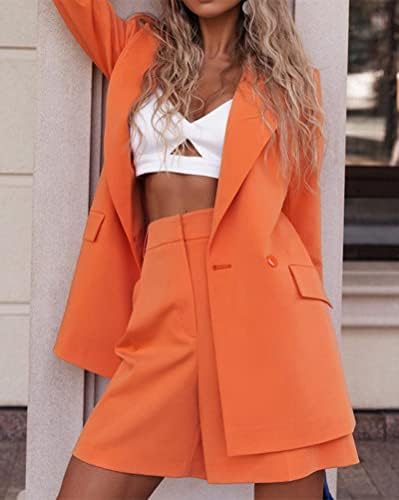 Ensemble Blazer Et Pantalon Femme Manches Longues - Tailleur Printemps Automne Élégant