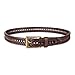 Dockers Mens Braided Belt, Wine, 44 US