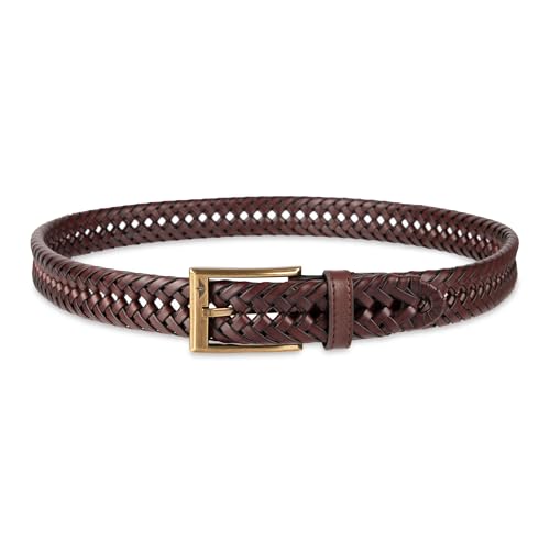 Dockers Men's Leather Braided Casual and Dress Belt,Brown,36 - image 4
