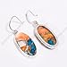 Natural Top Quality Orange Spiny Oyster Turquoise Gemstone 925 Sterling Silver Handmade Orange Stone Dangle Earrings for Women Gift for Women