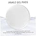 Jorzer .2Pcs Ankle Gel Pads, 2.5 Inch Round Clear Ankle Protector, Soft Lightweight Ice Skate Guards for Ice Skating Riding Ski Sporting_Goods.