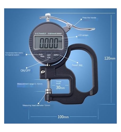 Calibrador digital de espesores hasta 12.7 mm miniatura 2