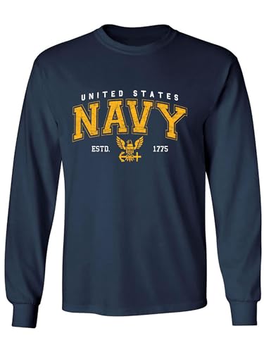 United States Navy 1775 Arch Adult Long Sleeve T-Shirt