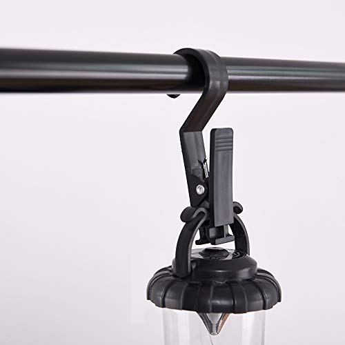 TOPmountain 4 peças de gancho de luz, multifuncional, grampo de fixação de barraca, clipe de gancho,