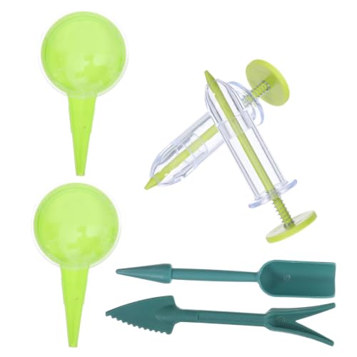 HANABASS Mini Hand Seed Spreader Manual Seed Planting Tool for Vegetables and Flowers Plastic Handheld Planter Depth and Spacing Control, Space-Saving Design for Greenhouses and Raised Beds