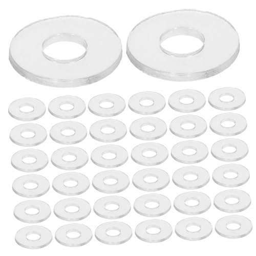 COSMEVIVI 500 Pezzi Rondelle Piatte in Vinile M4*10 * 1mm, Guarnizioni Isolanti Antivibrazione Per Viti Maniglie Porte Doccia, Accessori Resistenti e Facili Da Montare Per Kit Riparazione Casa