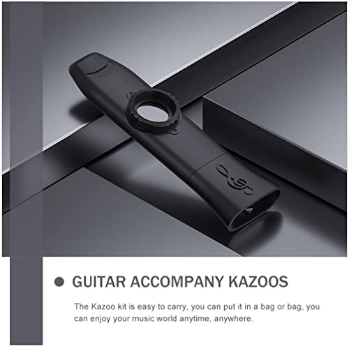 SUPVOX 1 Ensemble D’instruments Kazoo Exquis Flûtes Kazoo en Plastique Partenaires D’accompagnement Kazoo Noir - Les Beatles, Paul McCartney, John Lennon, RIngo Starr, George Harrison SUPVOX 1 Ensemble D'instruments Kazoo Exquis Flûtes Kazoo en Plastique Partenaires D'accompagnement Kazoo Noir – Image 4