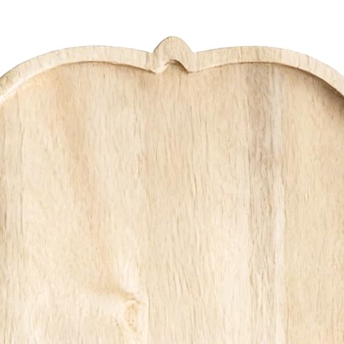 Plateau de service en bois en forme de fleur pour petit déjeuner et café - 7