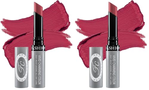Image of FASHION COLOUR Kissproof Non Transfer Lipstick | Water Resistant & Smudge Proof | Non-Drying | Lightweight | Long Stay Upto 15Hrs | Wineberry (Pack of 2)