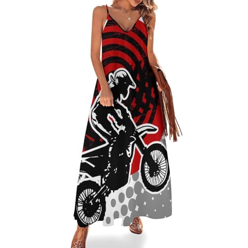 Robe longue noire pour femme sans manches style maxi d'été