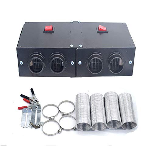 MACHSWON Portable Windscreen Car Heater 12V 500W Air Heater Defroster Demister Warm Fan 4 Ports