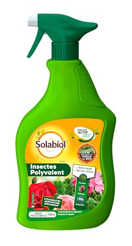 SOLABIOL Insectes Polyvalent - Pulvérisateur - Prêt A L'emploi - 750ml - Agit Par Contact - Action rapide - Traitement Curatif - Pour Plantes D'Intérieur & D'Extérieur SOPOLYPAL750N