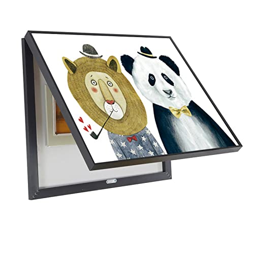Boîte de comptoir cadre couverture flip pour dissimuler et cacher les peintures de distribution