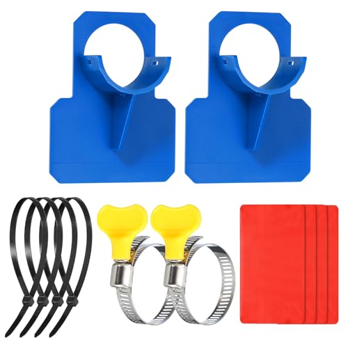 uxcell Pool Pipe Holder, 2pcs Hose Support Brackets, Blue