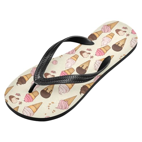 Burbuja Ice Cream Flip Flops for Women Men, Soft Thong Sandals Rubber Slippers for Pool Beach Essentials2