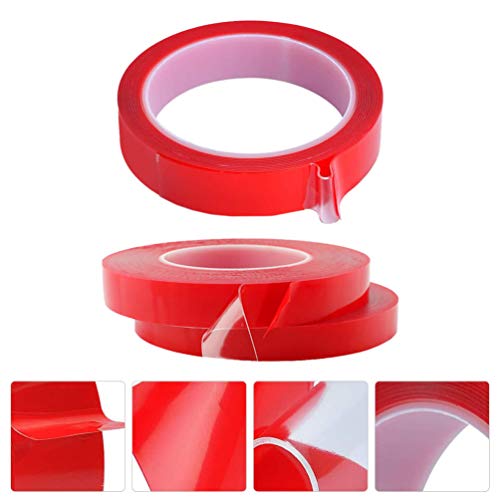 Fita adesiva Tehaux de 3 rolos Nano dupla face para paredes, transparente, removível, fita adesiva,