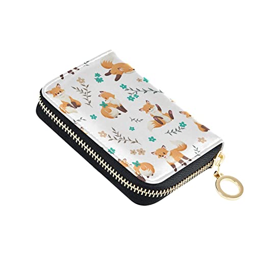 JHKKU Women Cute Fox Wallet Credit Card Holder