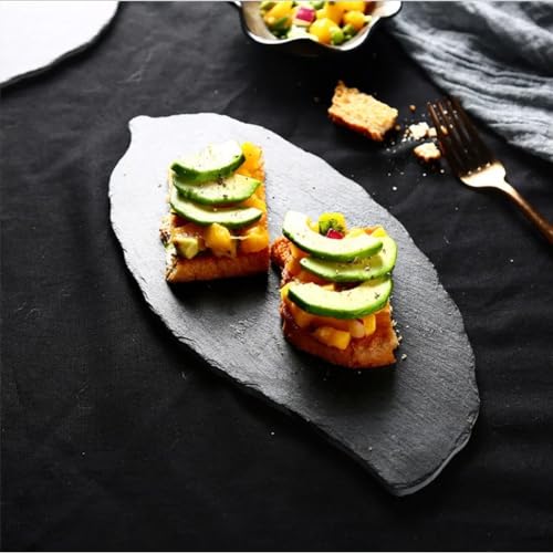 Assiette en pierre en forme de feuille pour une table moderne et épurée - 6