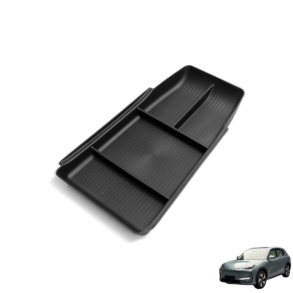 QQJHBAMYN TPE Lower Center Console Organiser Tray, for Geely EX5 Car Centre Floor Consoles Accessory Interior Storage Easy Clean NonSlip