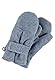 Sterntaler Unisex Kinder Fäustlinge mit Daumen aus Microfleece, Elastischer Einsatz und Klettverschluss, Blau, 2