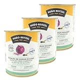 Lot 3x Pickles de choux rouges au poivre de Sichuan - Conserve 815g...