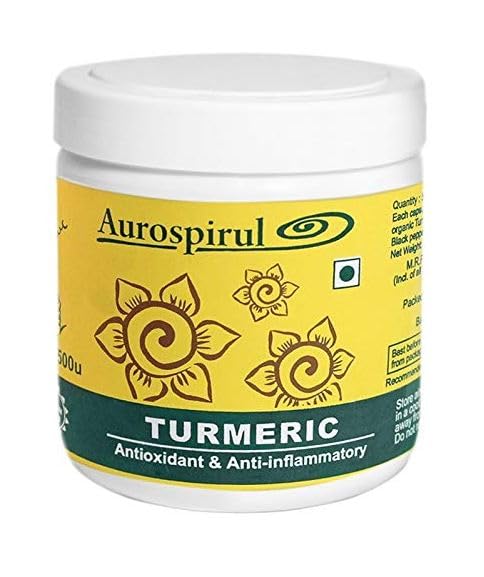 Aurospirul Organic Certified Turmeric - 500 Veg Capsules (Pack of 1) (B0CWP557HM) Amazon Price History, Amazon Price Tracker
