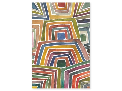 Hexoa Tableau Abstrait Rayures II Alu - Made in France