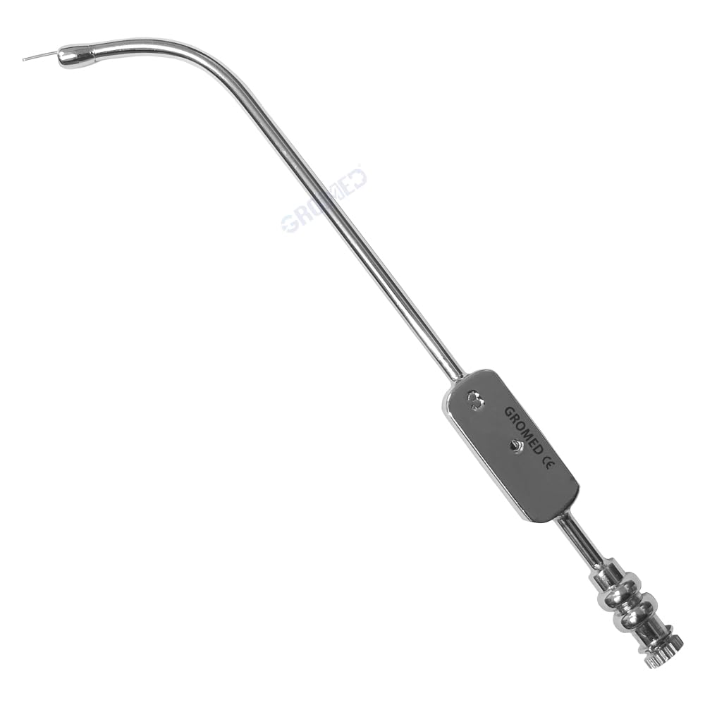 Gromed Sinus Killian Antrum Nasal Suction Cannula/V. Eicken Suction Tube - S.Steel Side Curved with Bulbous Tip (No.2) (B0CX1RQB4F) Amazon Price History, Amazon Price Tracker