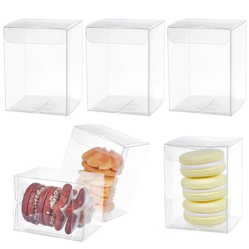 Boîtes plastiques transparentes anti-rayures pour biscuits et chocolats