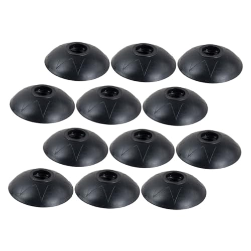 LIOOBO 12pcs Alpenstock Mud Tray Pole Tip Replacement Camping Under Table Storage Outdoor Accessories Walking Stick Tips Hiking Cane Absorbing Walking Trekking On Foot Mud Blocker Rubber