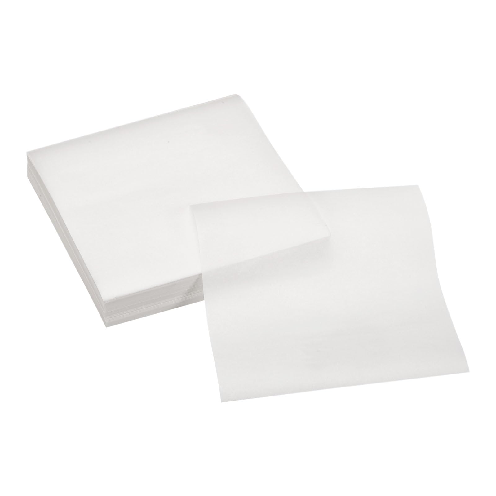 uxcell 500Pcs Air Fryer Parchment Paper, 4-3/4 Inch Square Air Fryer Liner, Non-Stick Steamer Liners for Oven Microwave