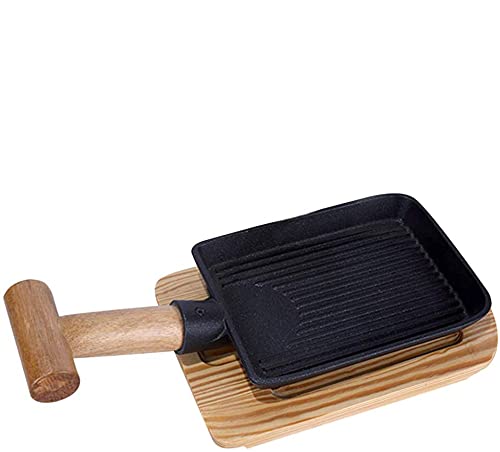 Xwbldbdfc Grillpfanne mit Holzgriff