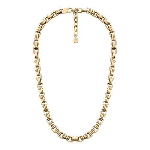 Image of Fossil Women's Ellis Toi Et Moi Gold-Tone Brass Station Necklace
