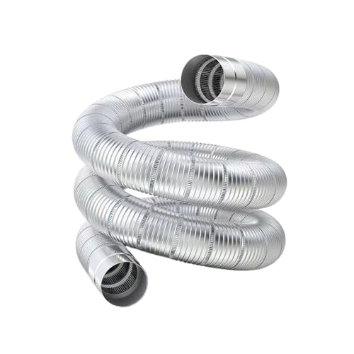 YANGC Tubos de chimenea Codo de acero inoxidable Revestimiento de chimenea Tubo de estufa de humos Calentador de agua a gas Tubo de escape Tubo de ventilación de estiramiento