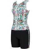 Wacoal Swim Wear （ワコール スイムウェア) フルシェイプ水着 セパレート ボディラインを美しくサポート 体型カバー部位【おなか・せなか・ヒップ・ふともも】 QQサイズまで対応 大きいサイズ SWS733 レディース SX 13L